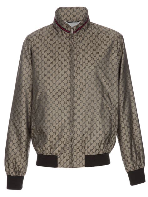 gucci mens green jacket|Gucci monogram jacket men.